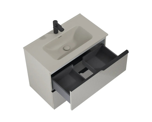 Skříňka pod umyvadlo s umyvadlem a zásuvkami