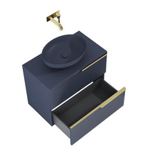 Skříňka pod umyvadlo Jungborn NONUS navy modrá 800 x 635 x 453 mm