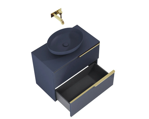 Umyvadlová skříňka s umyvadlem na desku, baterií a zásuvkou