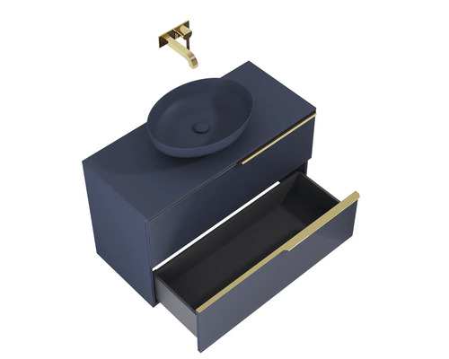 Umyvadlová sestava s umyvadlem na desku, baterií a zásuvkou