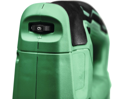 Detailní pohled na přímočarou pilu s regulátorem rychlosti