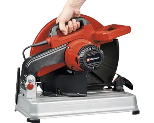 Jednoruční rozbrušovací pila na kovy s kovovou základnou a rukou