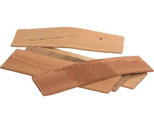Několik komínových klinkerových desek z hlíny