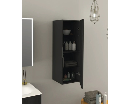 Otevřená koupelnová skříňka pro montáž na stěnu s policemi pro uložení koupelnových potřeb