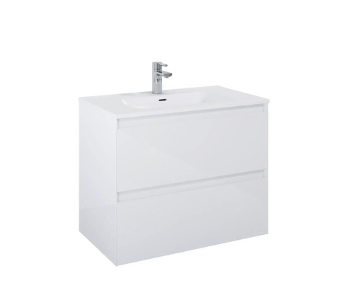 Skříňka pod umyvadlo se dvěma zásuvkami a umyvadlem