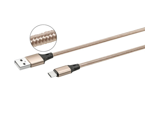 USB kabel s konektory USB-A a USB-C