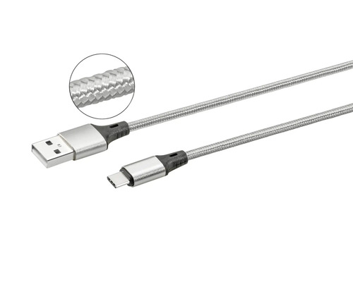 Kabel USB-A na USB-C s opleteným pláštěm