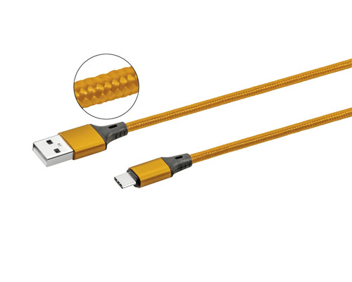 Kabel USB-C na konektor USB-A s opleteným pláštěm kabelu