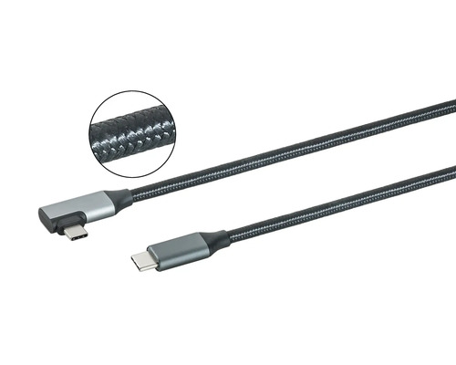 Pletený kabel USB-C se dvěma konektory