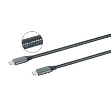 Kabel USB typu C s textilním opletením a konektorem