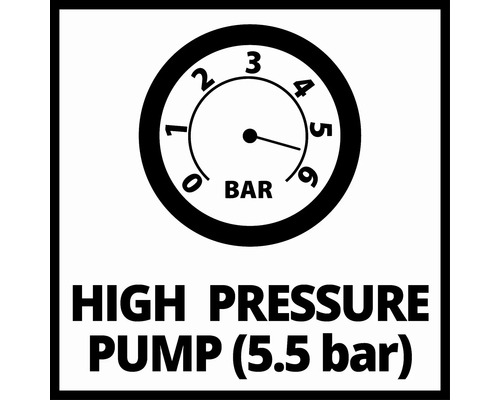 Symbol vysokotlakého čerpadla do 5,5 baru