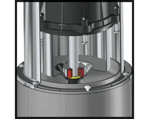 Vnitřní pohled na čerpadlo s různými komponenty.