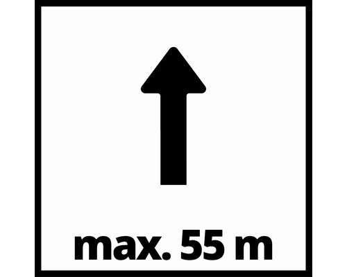 Symbol: Šipka nahoru, maximální vzdálenost 55 metrů