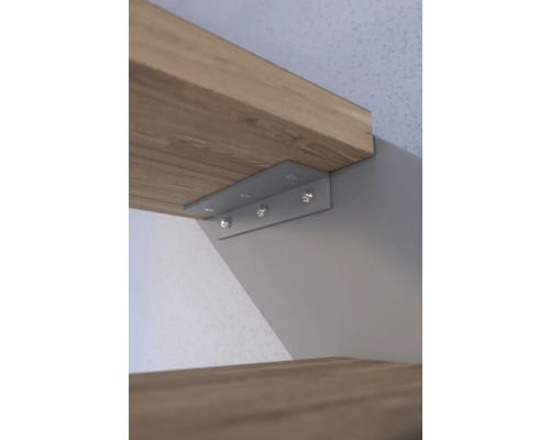 Kovový regálový držák s upevněním police