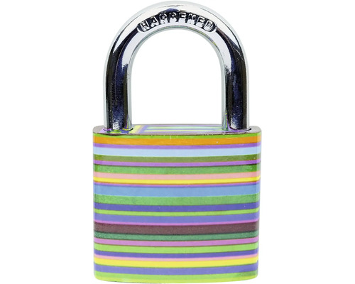 Visací zámek s proužky