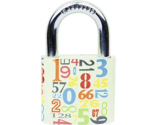 Visací zámek se vzorem čísel