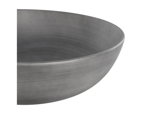 Šedá keramická umyvadlová mísa