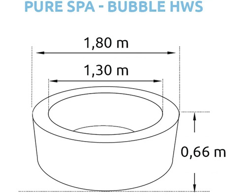 Nafukovací vířivka Pure Spa - Bubble HWS modrá