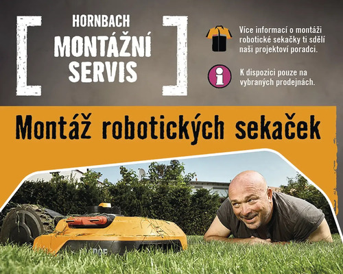 Montáž robotických sekaček Hornbach