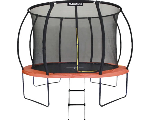 Trampolína se sítí a žebříkem