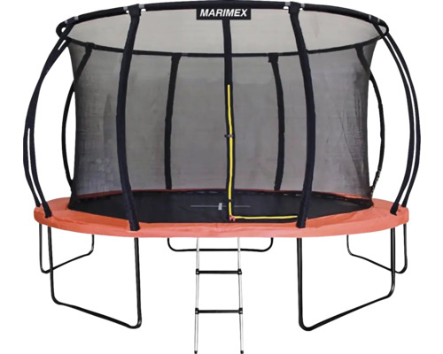 Zahradní trampolína se sítí a žebříkem