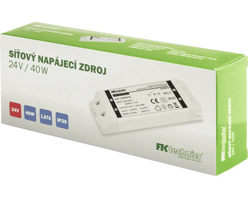 FK Technics LED napájecí zdroj 24 V, 40 W v balení