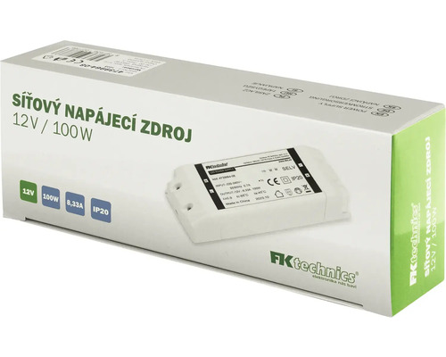 Síťový napájecí zdroj 12 V / 100 W v obalu