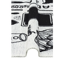 Kusový koberec Arya Neo 11 white/black 75x180 cm