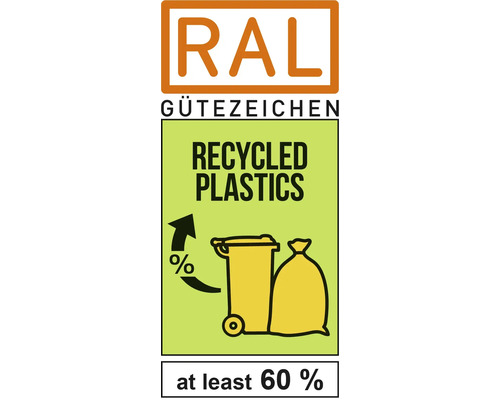 Značka kvality RAL Recyklované plasty: Nejméně 60 procent