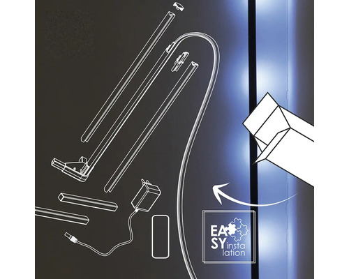 LED světelná sada pro snadnou instalaci