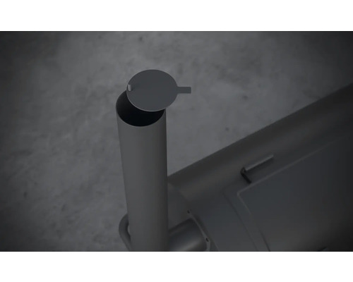 Kouřovod s klapkou pro kamna nebo krb