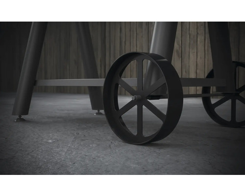 Detailní záběr grilovacích koleček