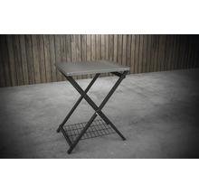Skládací stolek s úložnou mřížkou