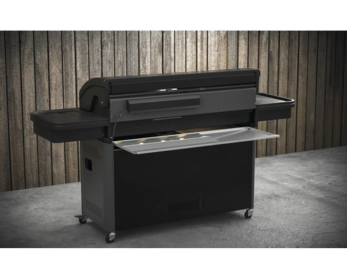 Otevřený gril s úložnými prostory