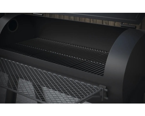 Otevřený gril s roštem a odkládací plochou