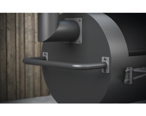 Detailní pohled na gril s rukojetí