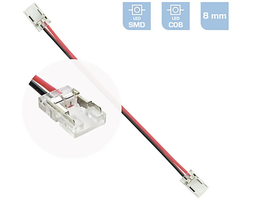 8 mm LED SMD COB konektor s kabelem