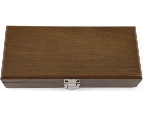 Dřevěná kazeta s kovovým uzávěrem