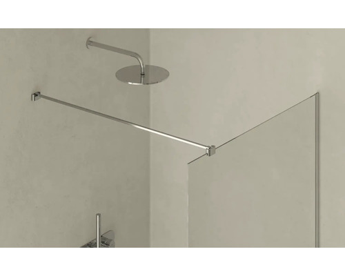 Sprchová zástěna s držákem a hlavovou sprchou