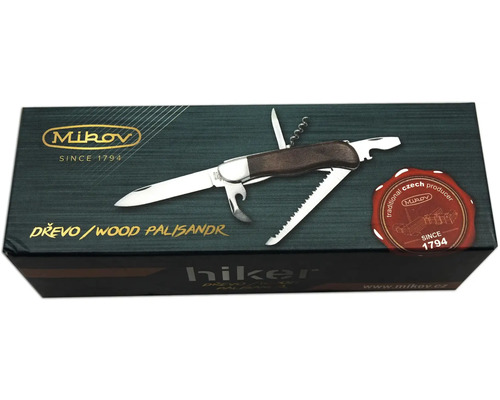 Zavírací nůž Mikov Hiker z palisandrového dřeva v dárkovém balení