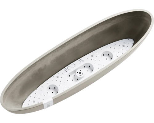 Podlouhlý květináč s vložkou na rostliny