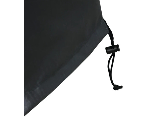 Černý ochranný kryt se stahovací šňůrkou