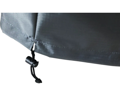 Detail ochranného krytu se stahovací šňůrkou