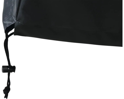 Detailní pohled na kryt se stahovací šňůrkou