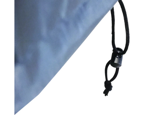 Detail ochranného obalu se stahovací šňůrkou