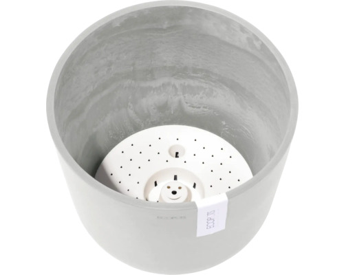 Šedý květináč se zavlažovací vložkou