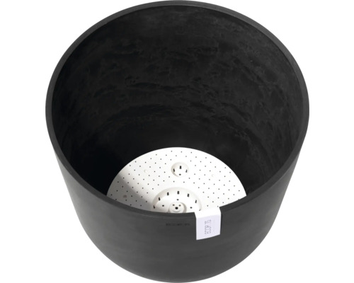 Černý květináč se zavlažovací vložkou