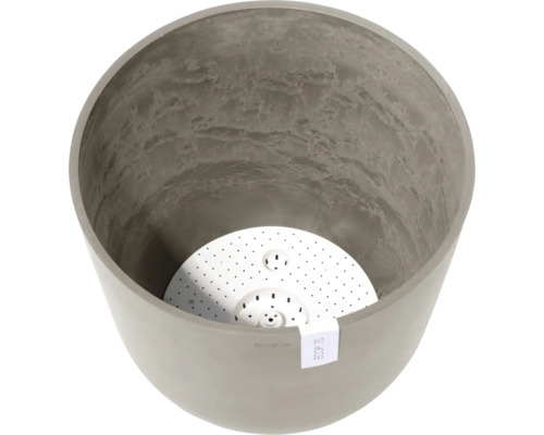 Šedý květináč se zavlažovací vložkou