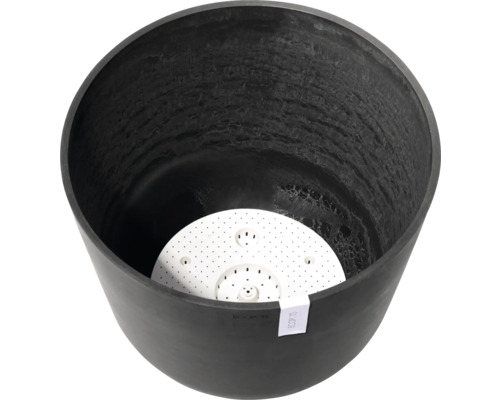 Černý květináč se zavlažovací vložkou