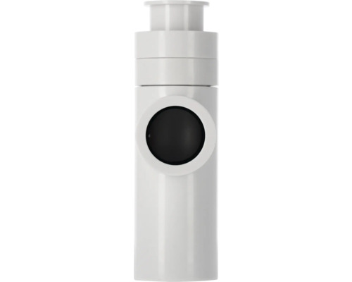 Bílý sifon s černým otvorem